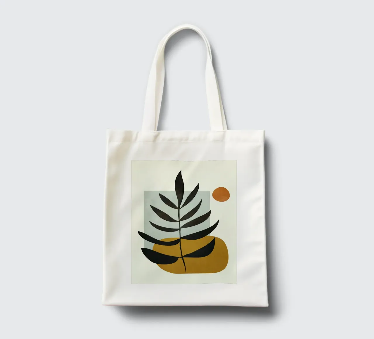 Soft Abstract Large Leaf borsa in juta da cityart