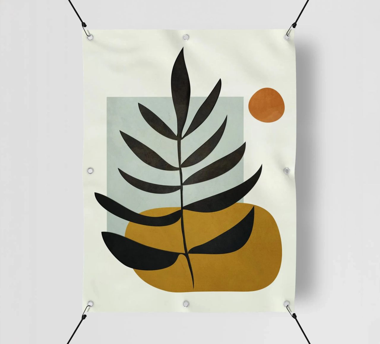 Soft Abstract Large Leaf telo in pvc da cityart