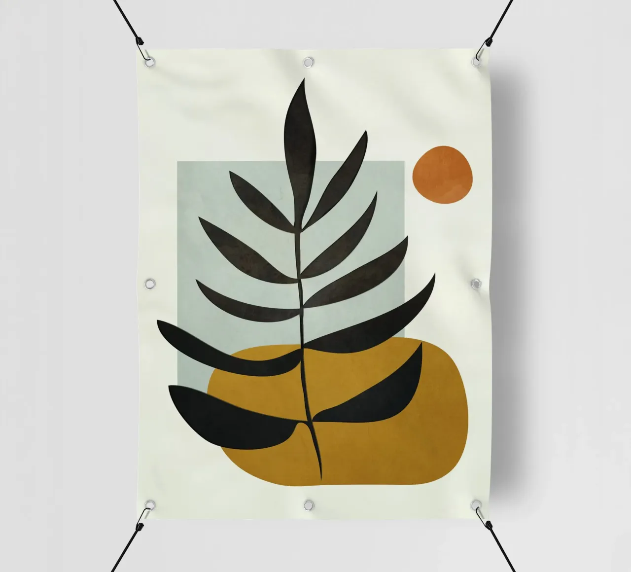 Soft Abstract Large Leaf telo in pvc da cityart