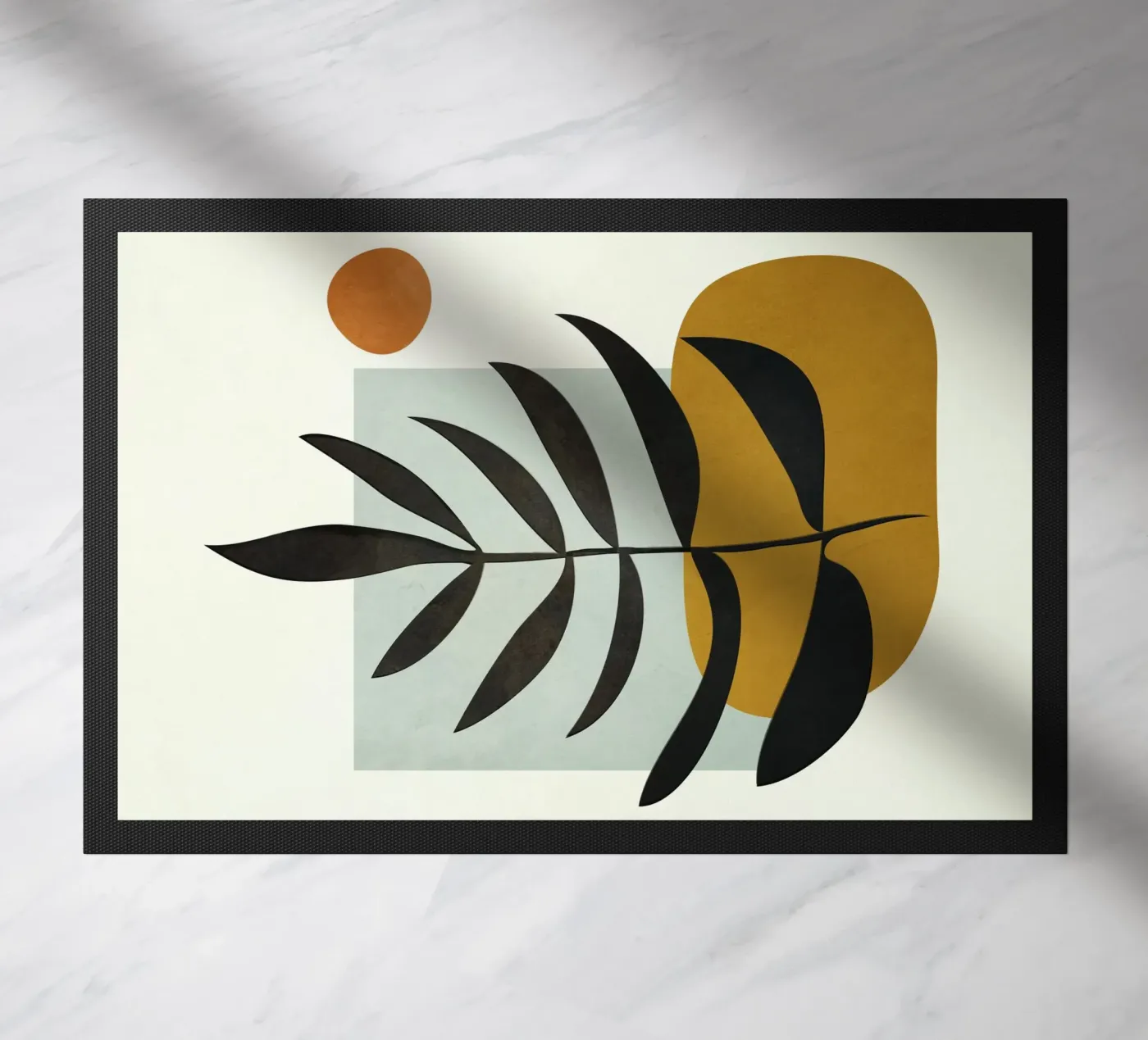 Soft Abstract Large Leaf zerbino da cityart