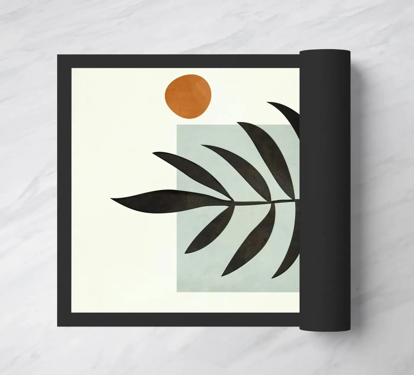 Soft Abstract Large Leaf zerbino da cityart