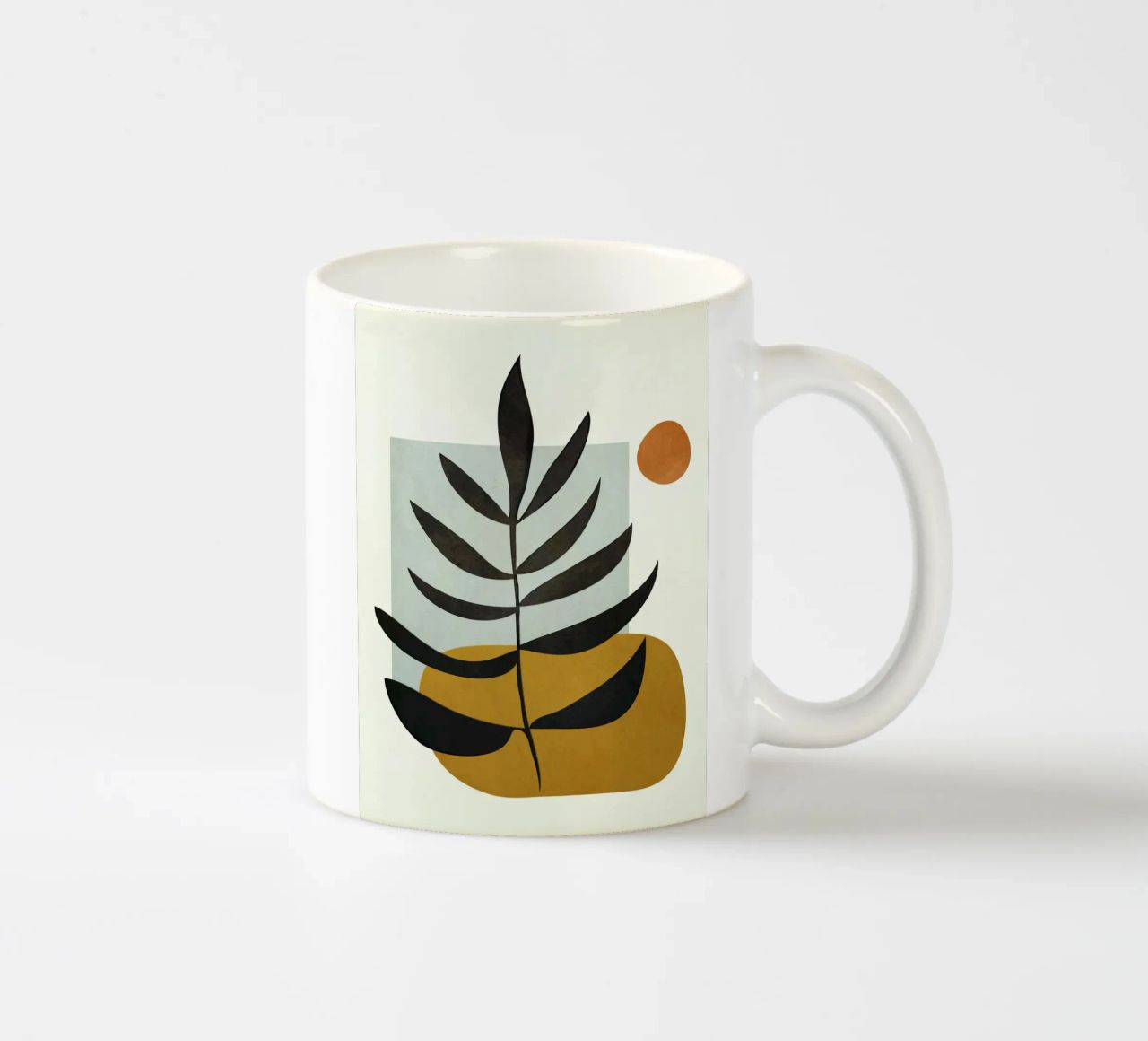Soft Abstract Large Leaf tazza in ceramica da cityart