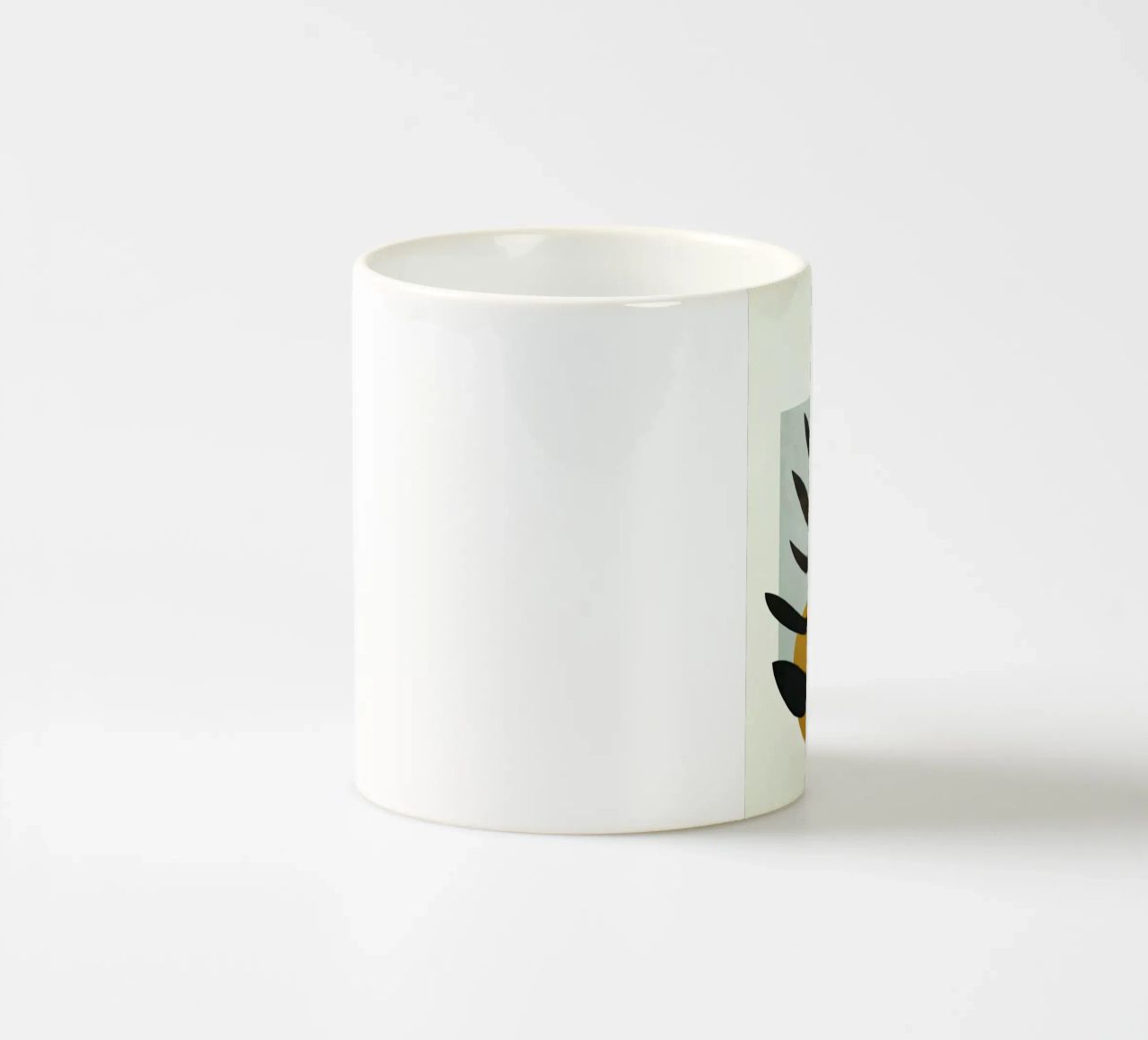 Soft Abstract Large Leaf tazza in ceramica da cityart