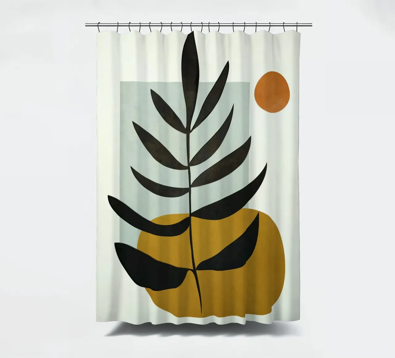 Soft Abstract Large Leaf tenda da doccia da cityart