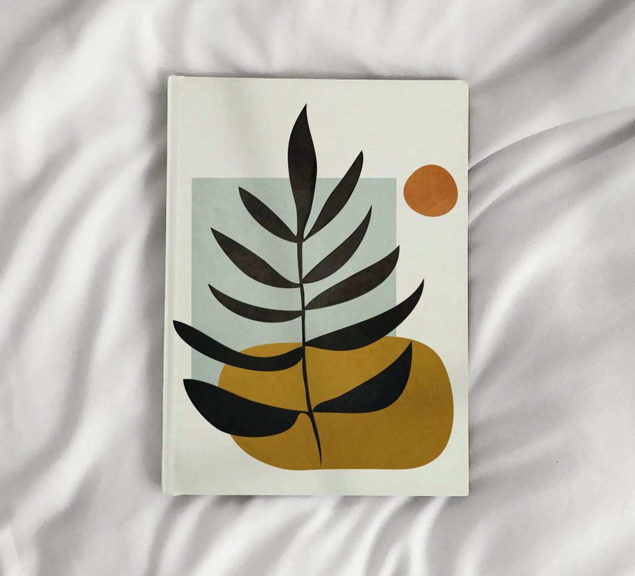 Soft Abstract Large Leaf notebook by cityart