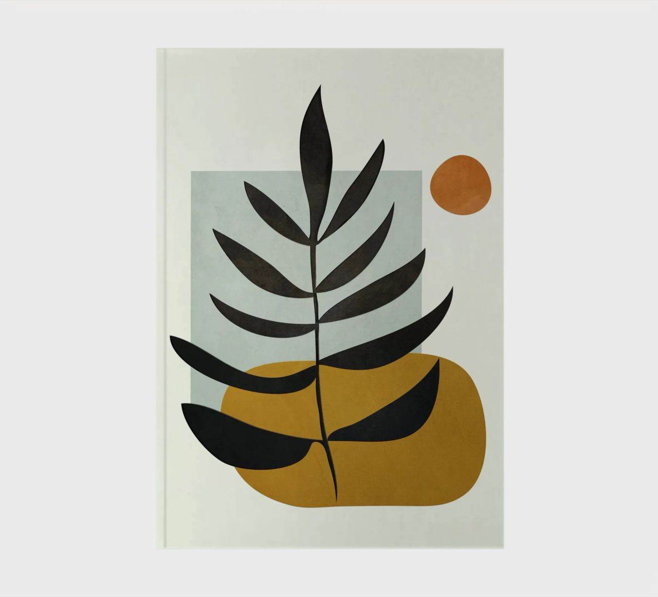Soft Abstract Large Leaf notebook by cityart