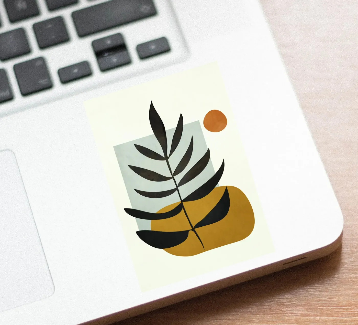 Soft Abstract Large Leaf sticker by cityart