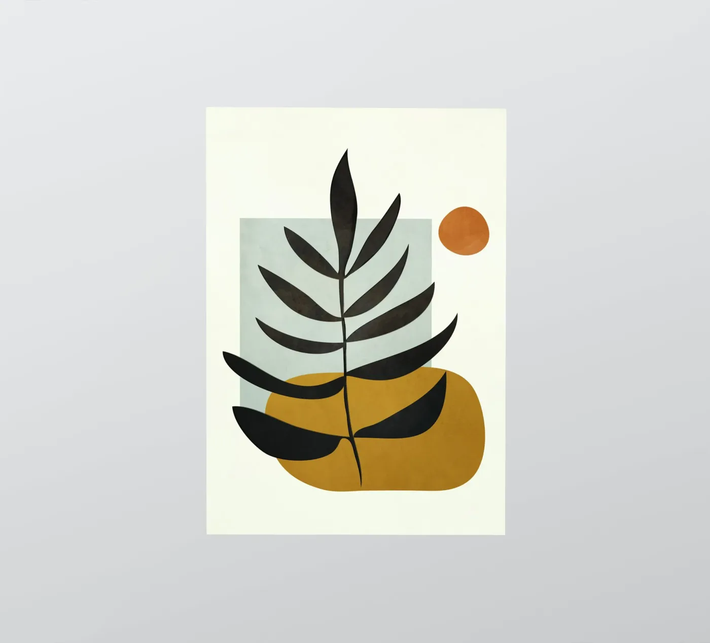 Soft Abstract Large Leaf sticker by cityart