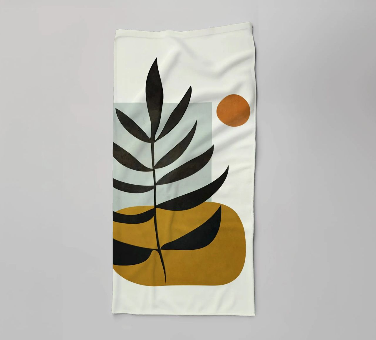 Soft Abstract Large Leaf asciugamano da bagno da cityart