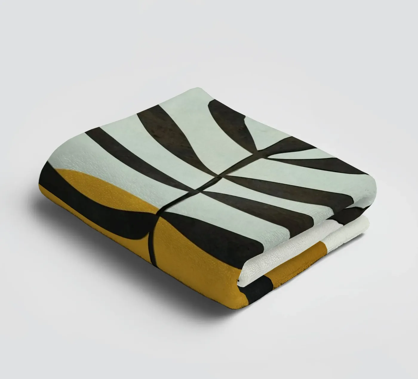 Soft Abstract Large Leaf badhanddoek van cityart