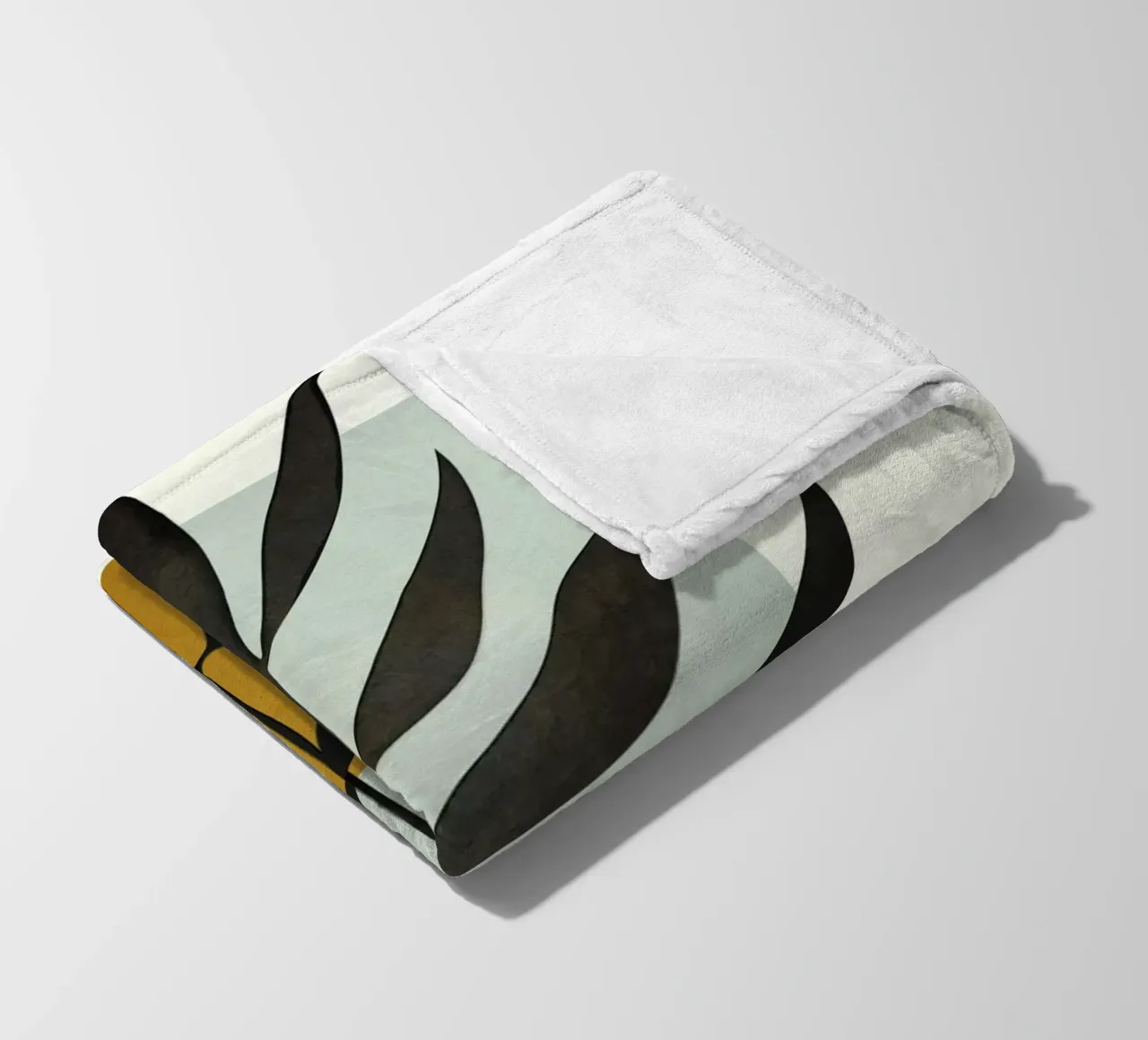 Soft Abstract Large Leaf coperta in pile da cityart