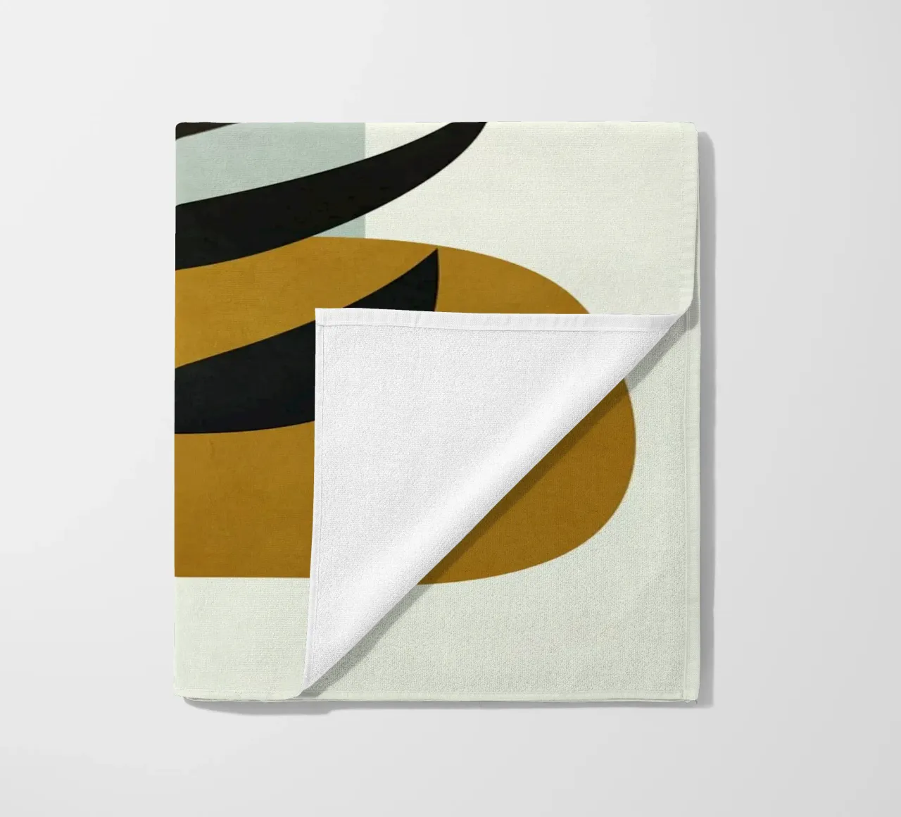 Soft Abstract Large Leaf telo mare da cityart