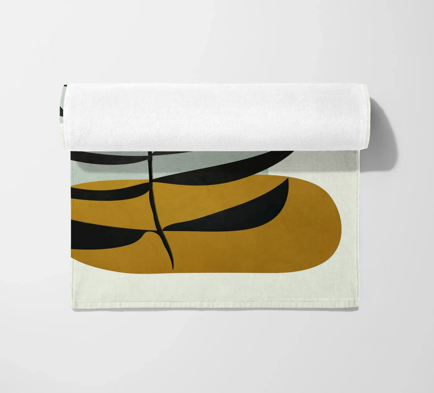 Soft Abstract Large Leaf telo mare da cityart