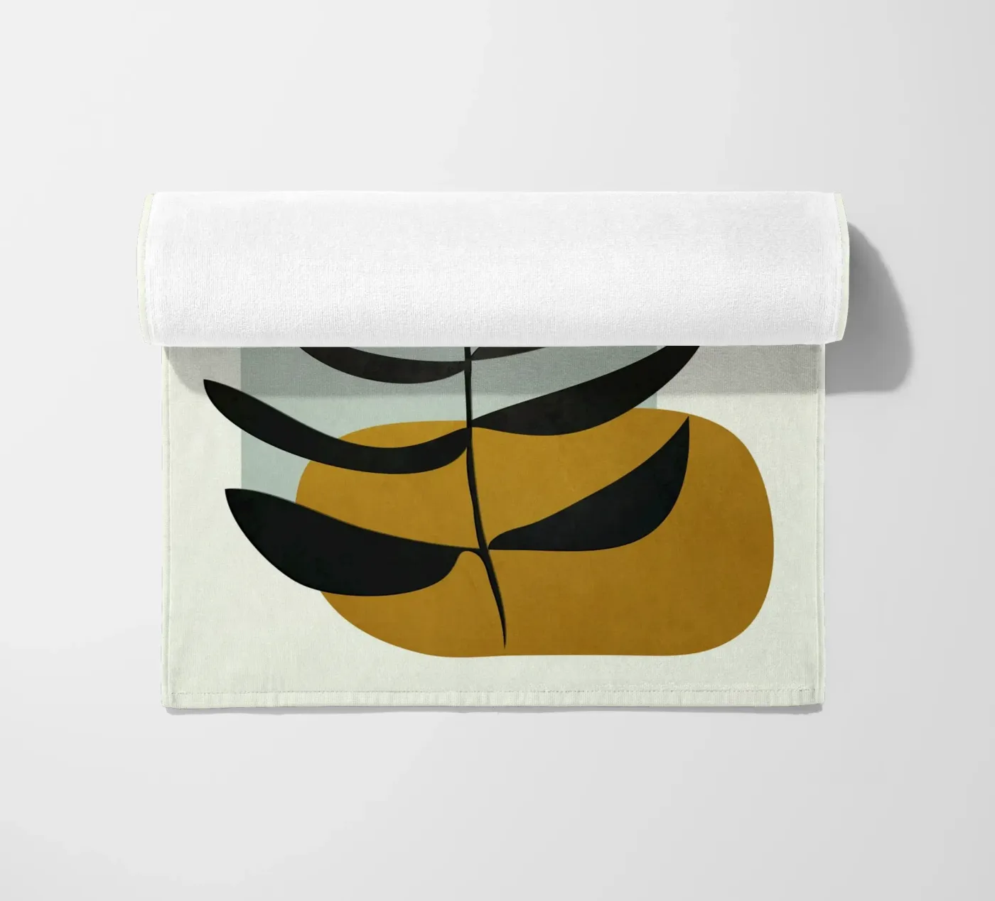 Soft Abstract Large Leaf telo mare da cityart