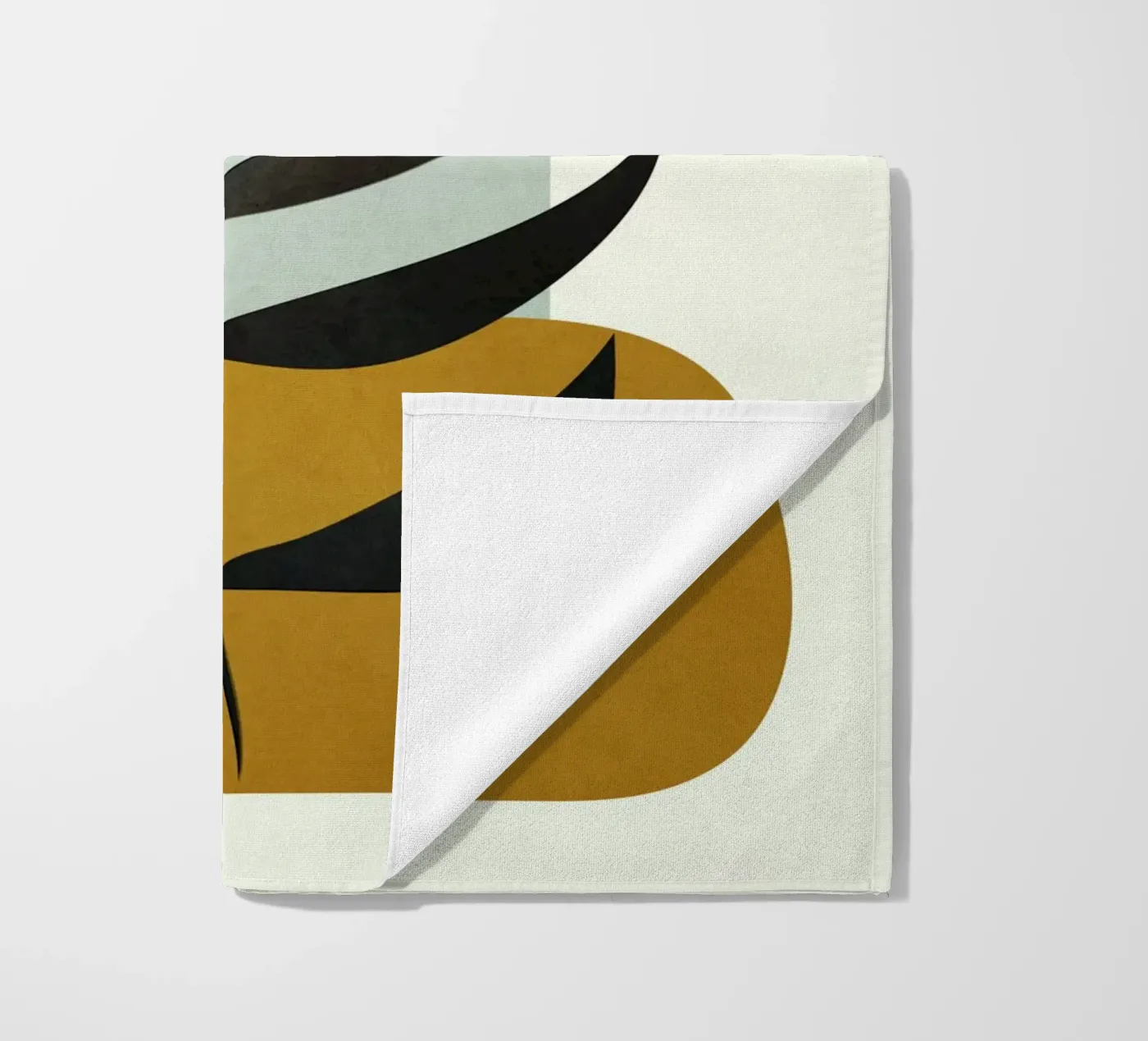 Soft Abstract Large Leaf telo mare da cityart