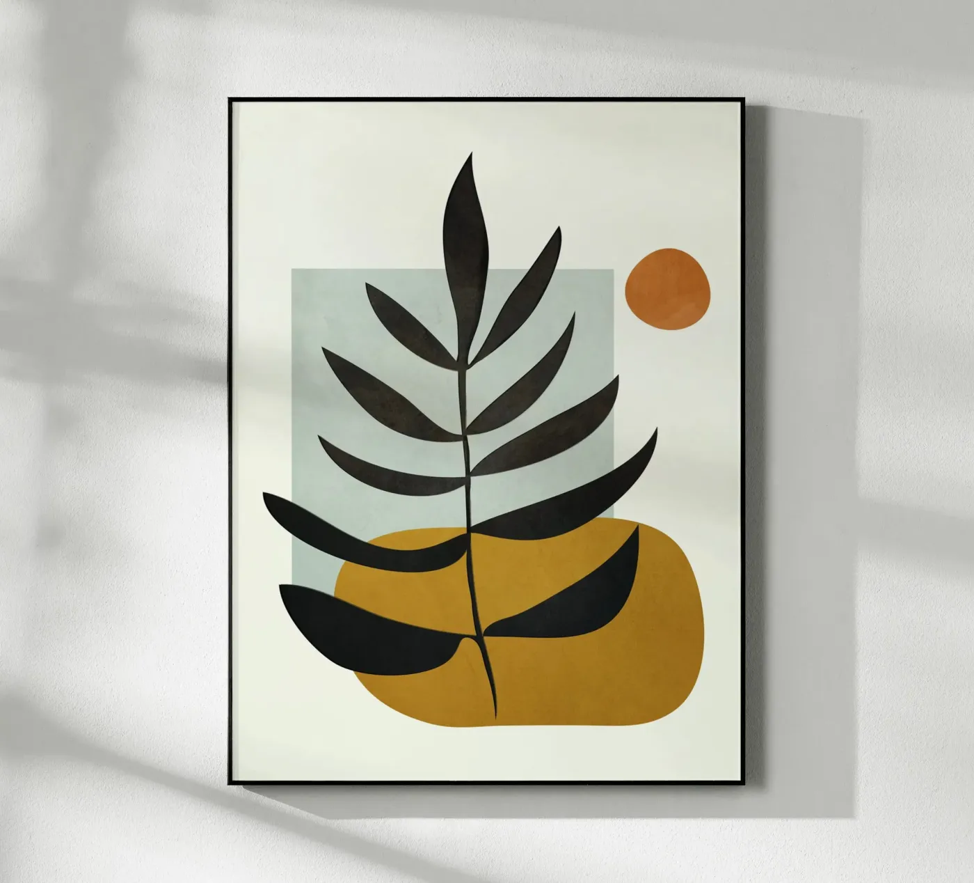 Soft Abstract Large Leaf acryl van cityart