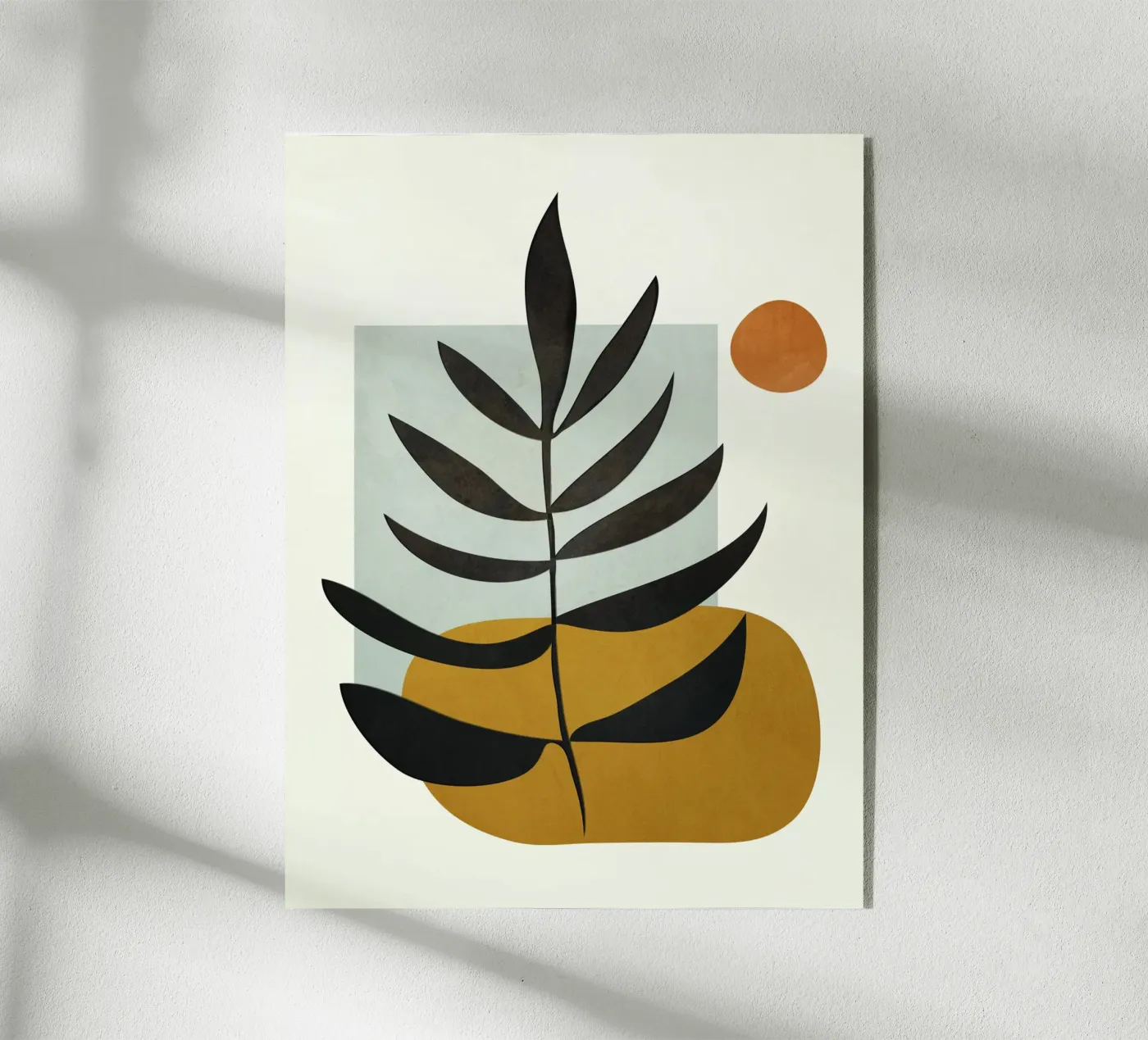 Soft Abstract Large Leaf plexiglass da cityart