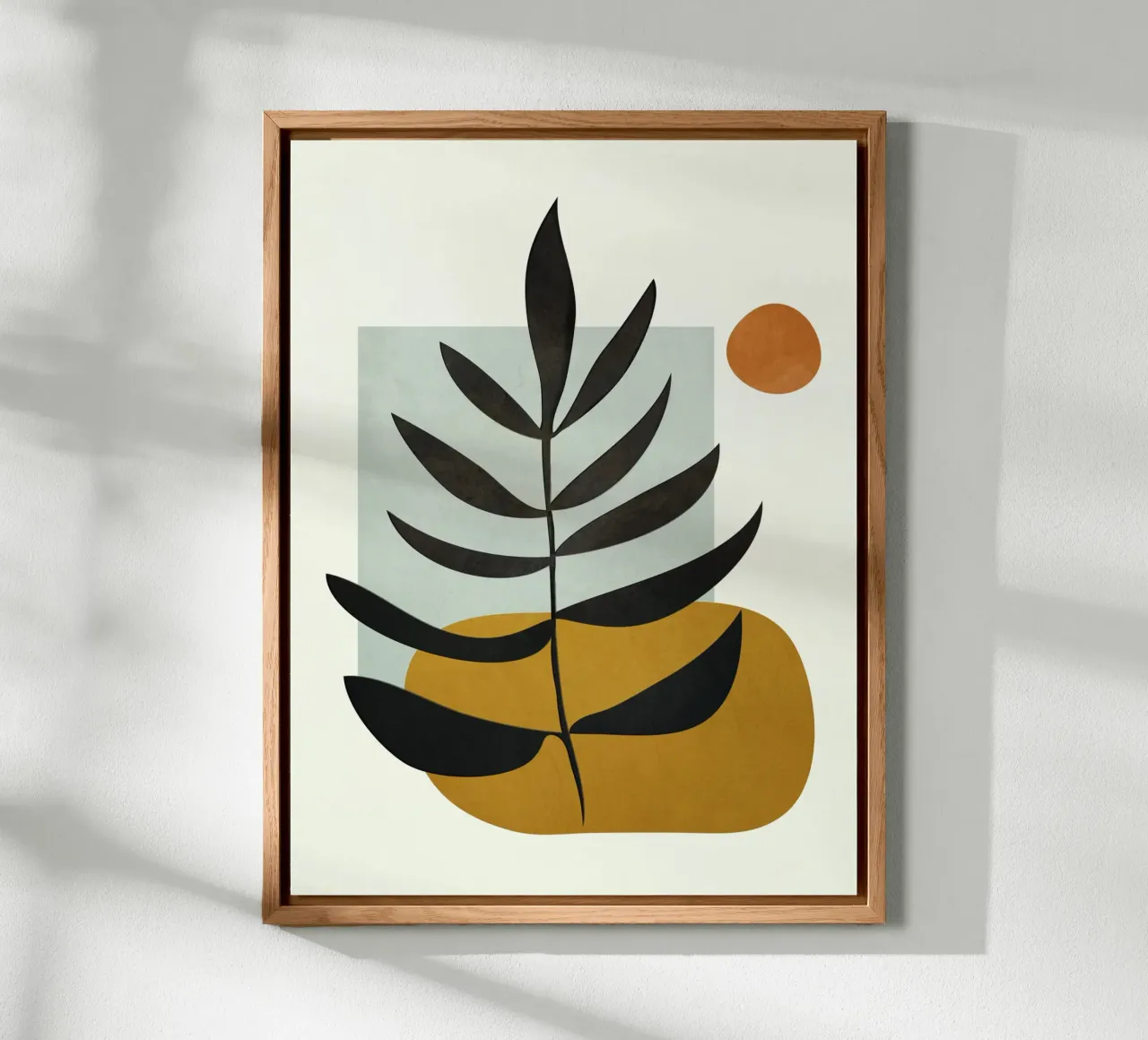 Soft Abstract Large Leaf alluminio dibond da cityart