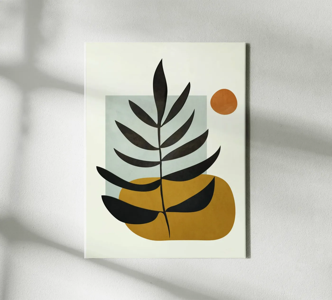 Soft Abstract Large Leaf tela da cityart