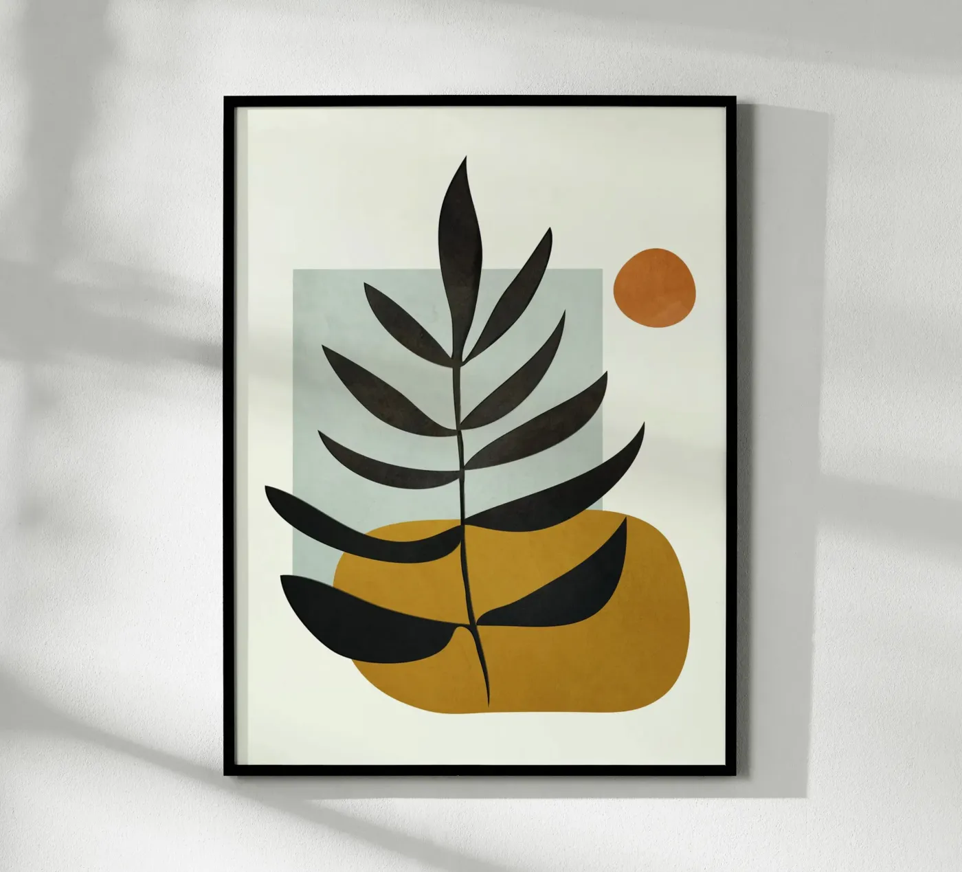 Soft Abstract Large Leaf poster da cityart
