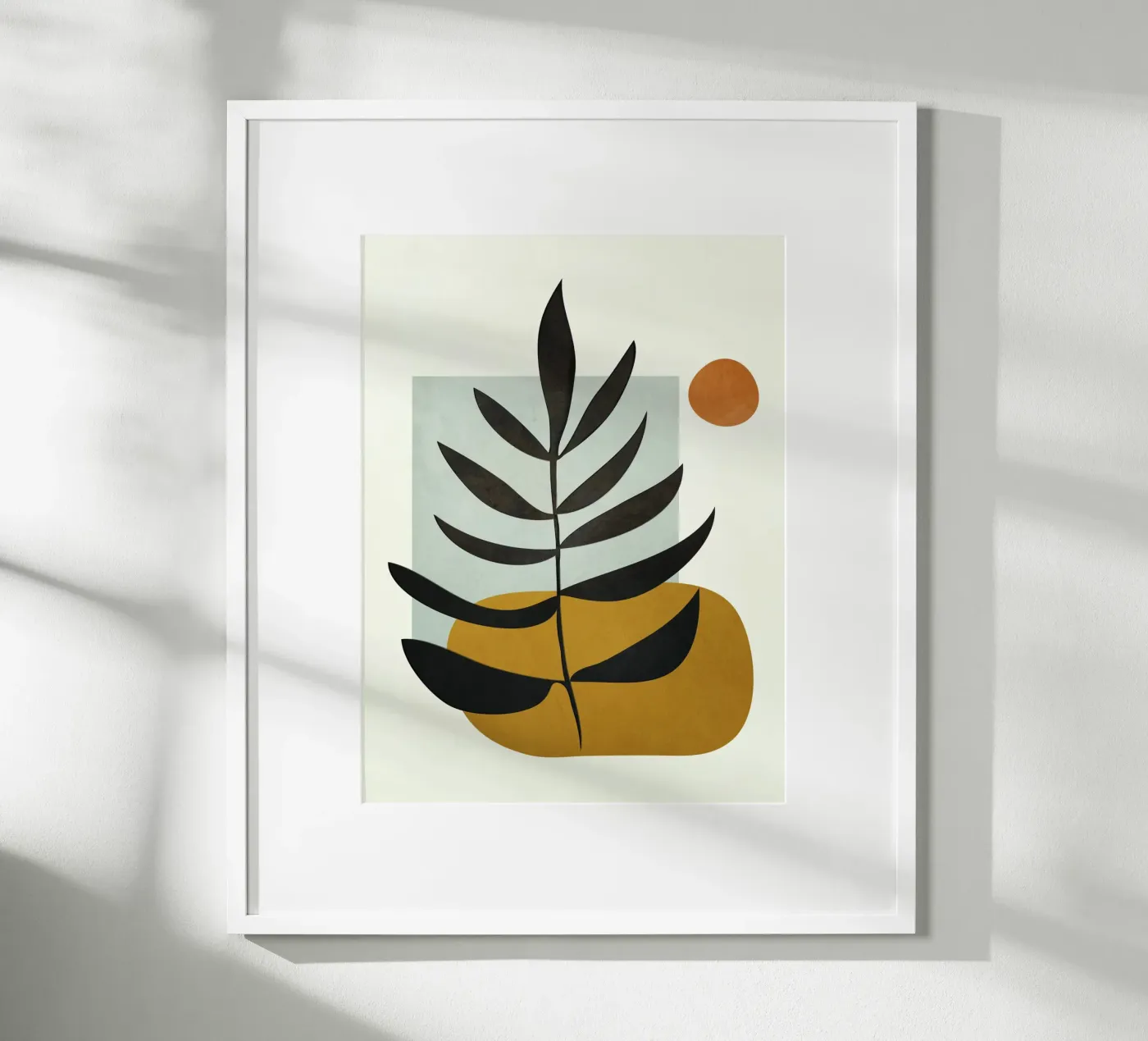 Soft Abstract Large Leaf poster da cityart