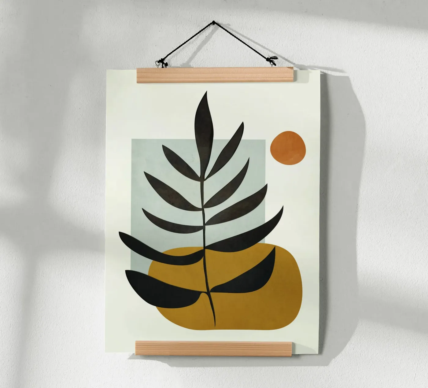 Soft Abstract Large Leaf poster da cityart
