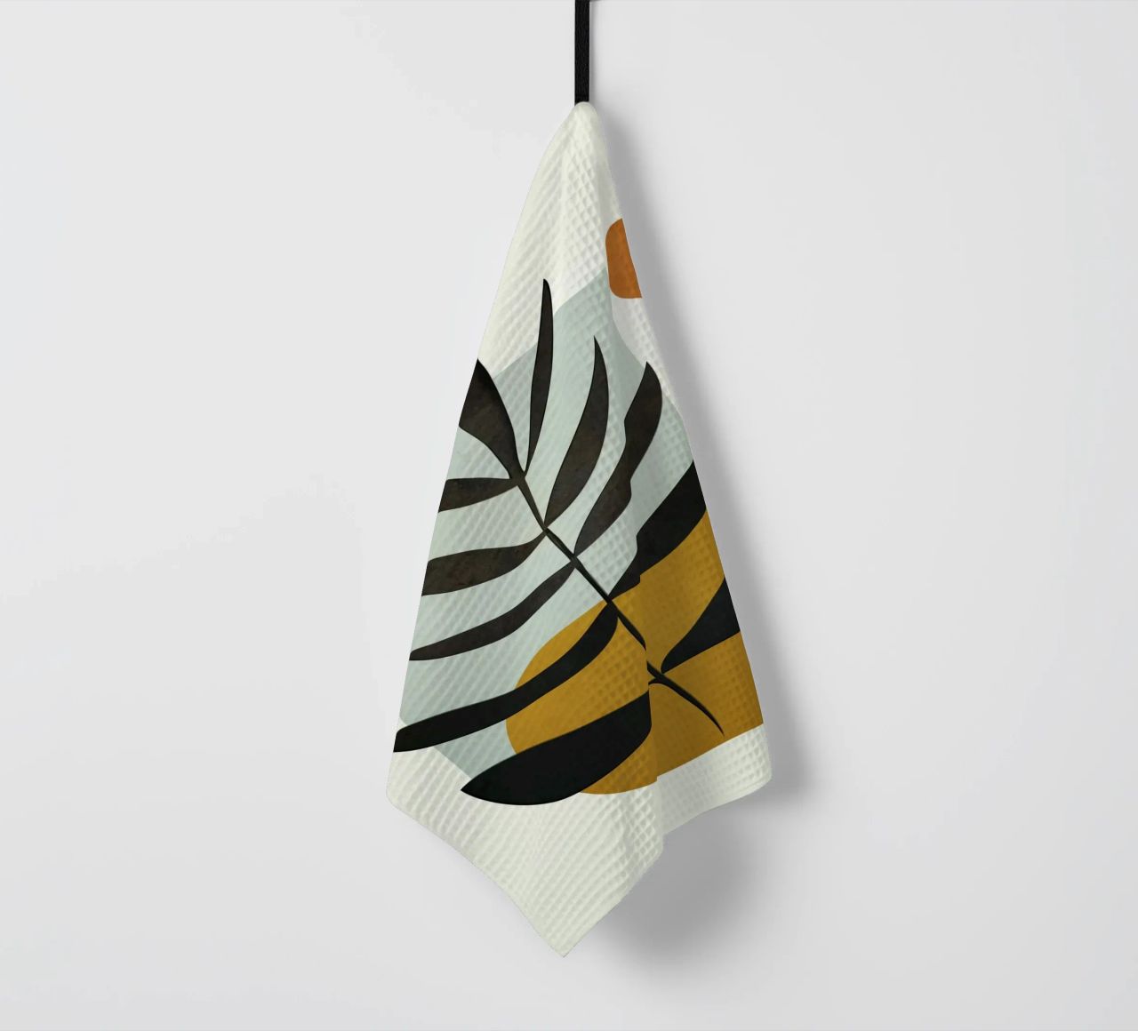 Soft Abstract Large Leaf canovaccio da cucina da cityart