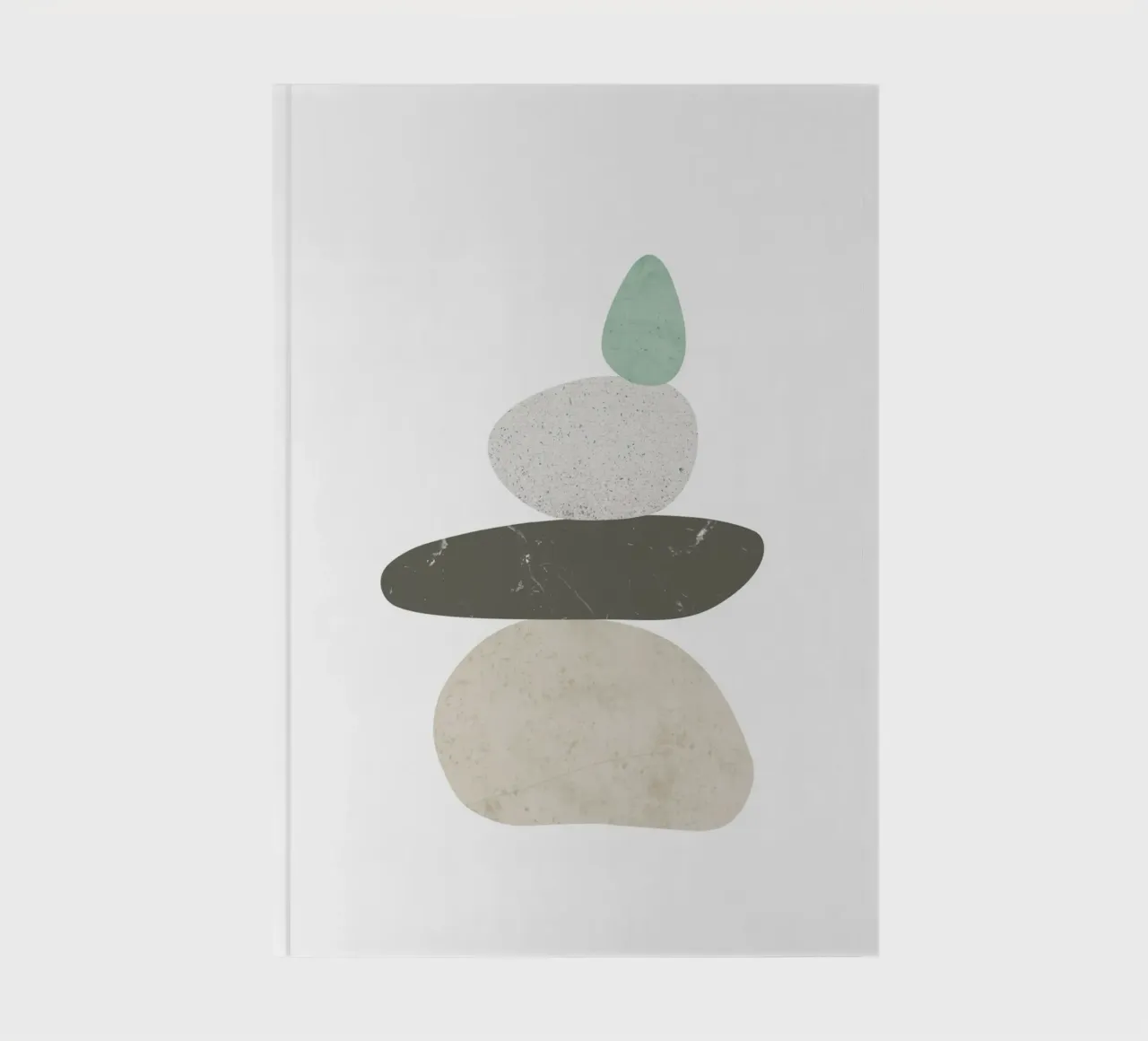 Stones in balance 3 notebook by NouveauPrints