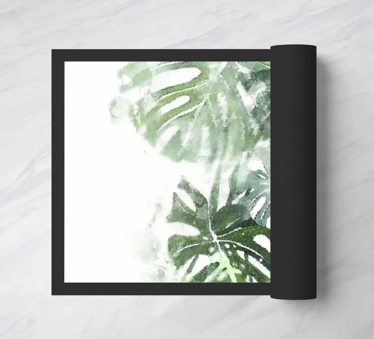 Foglie astratte di Monstera zerbino da Abstract Botanical Art