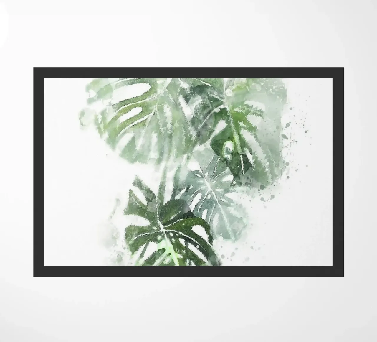 Foglie astratte di Monstera zerbino da Abstract Botanical Art