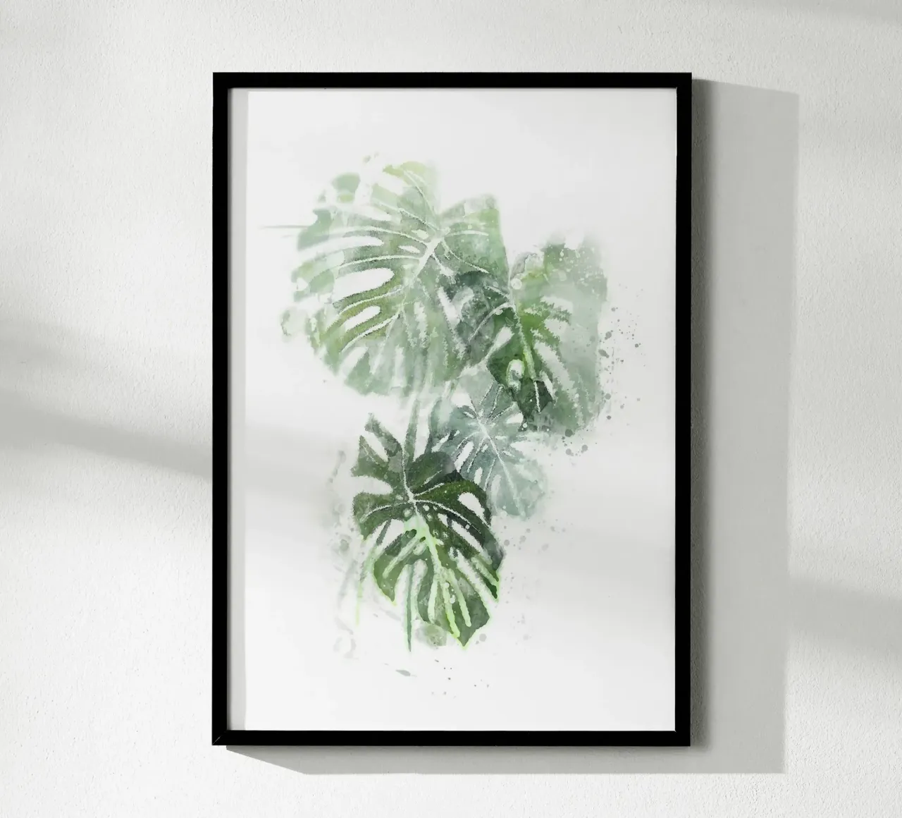 Foglie astratte di Monstera poster da Abstract Botanical Art