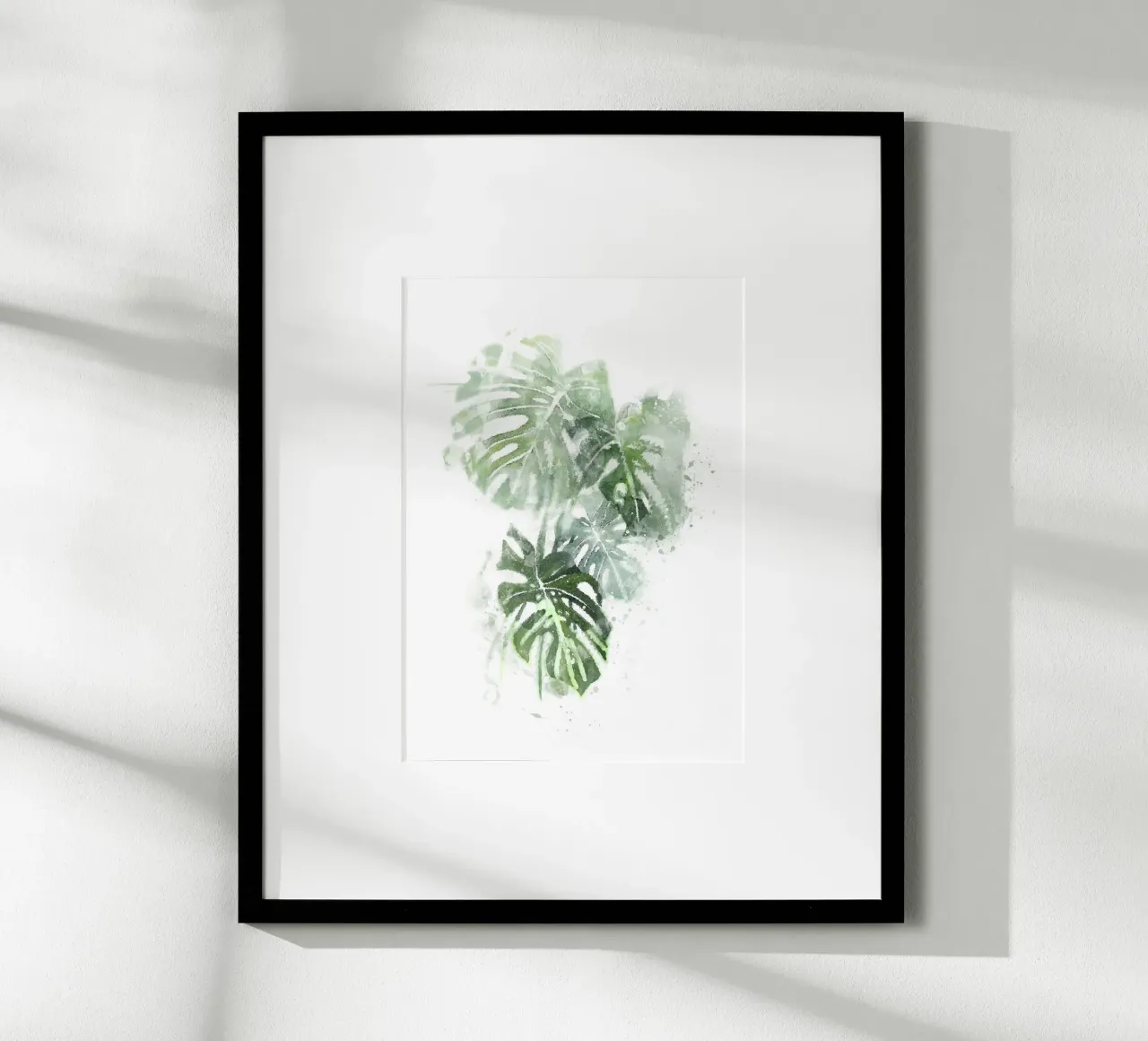 Foglie astratte di Monstera poster da Abstract Botanical Art