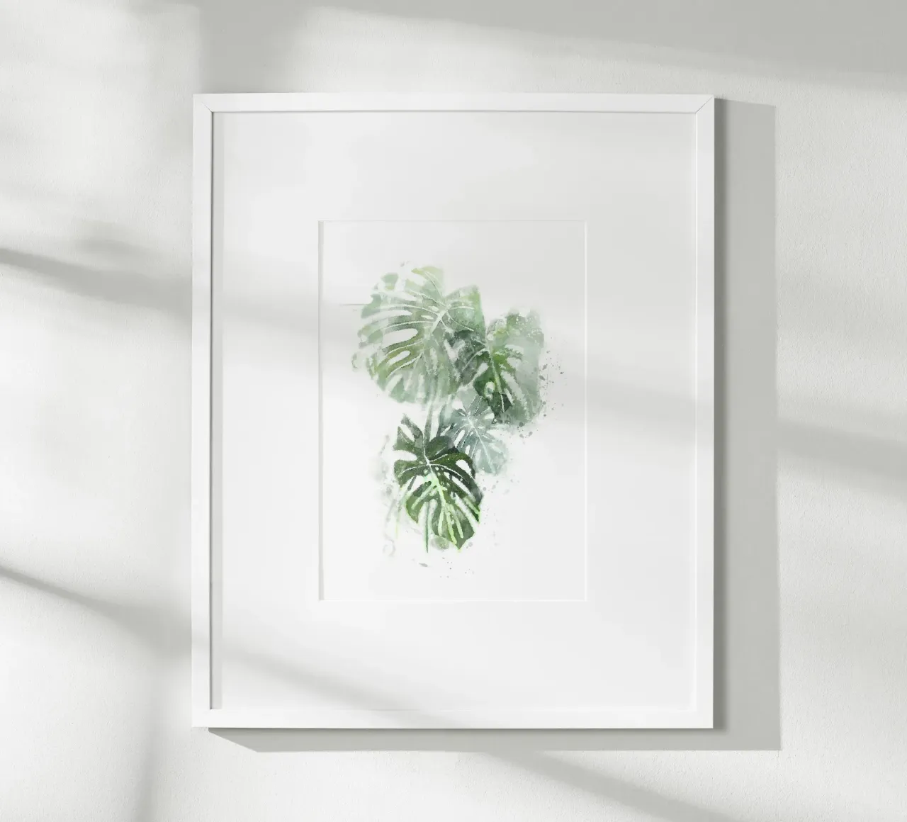 Foglie astratte di Monstera poster da Abstract Botanical Art