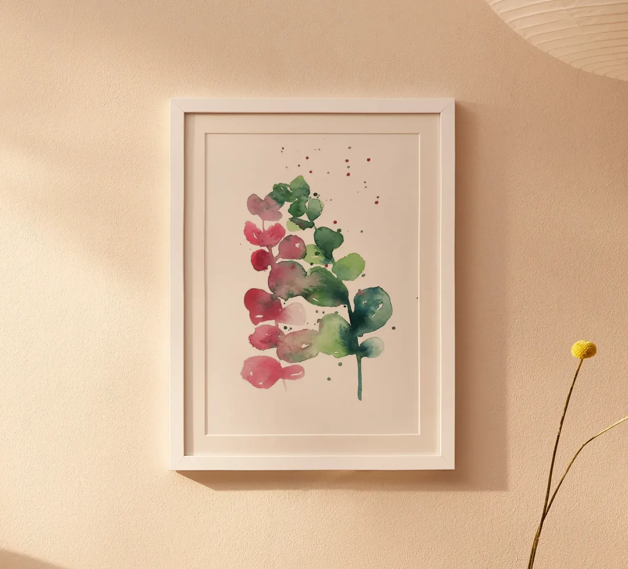 Eucalipto moderno poster con telaio in alluminio da Abstract Botanical Art
