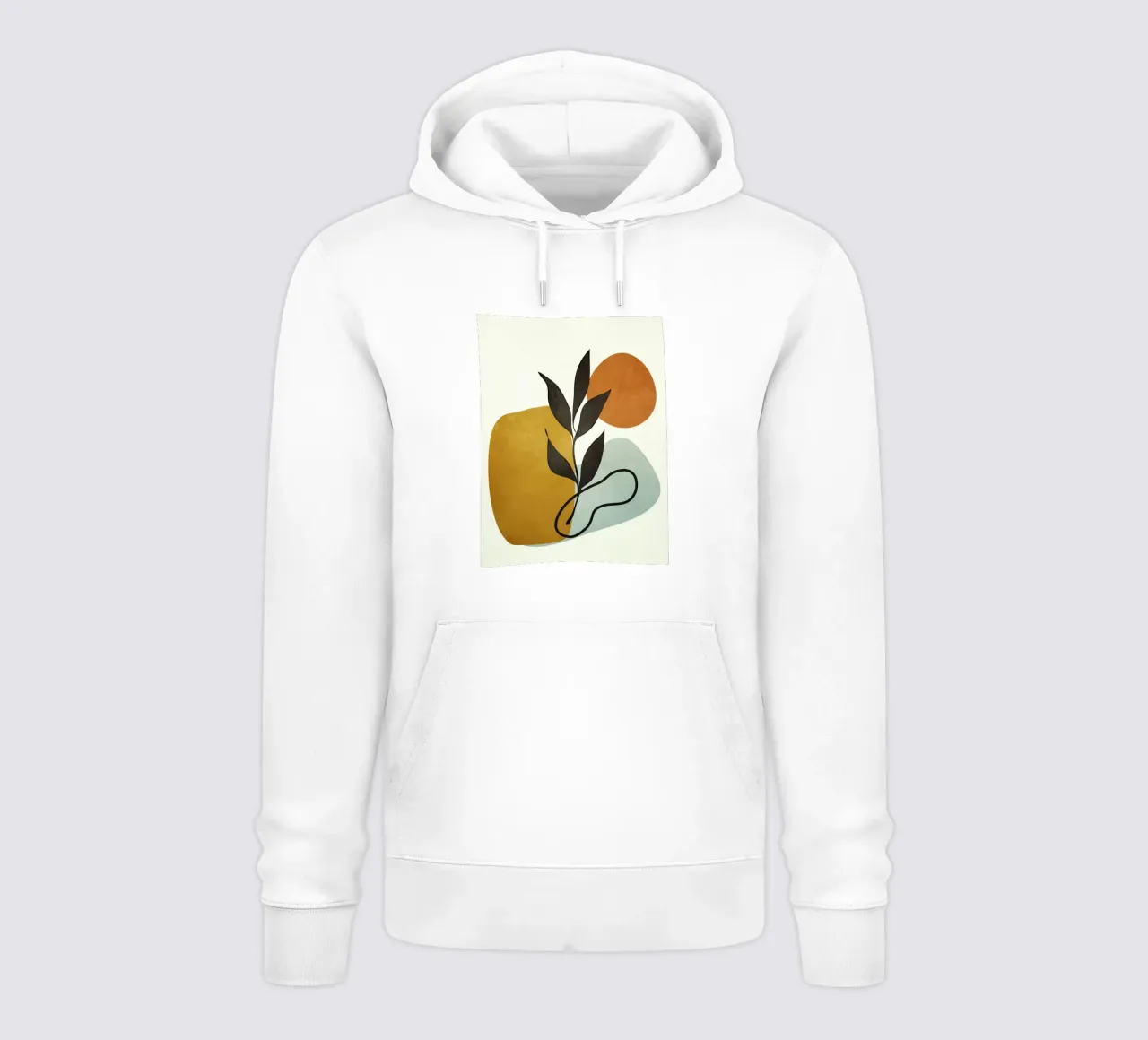 Soft Abstract Small Leaf hoodie by cityart