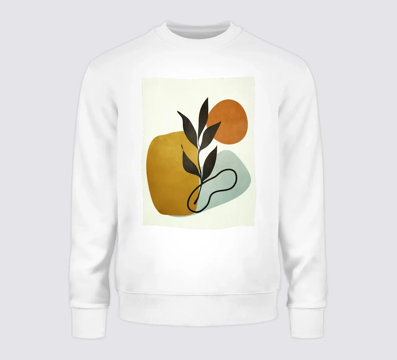 Soft Abstract Small Leaf Sweatshirt von cityart
