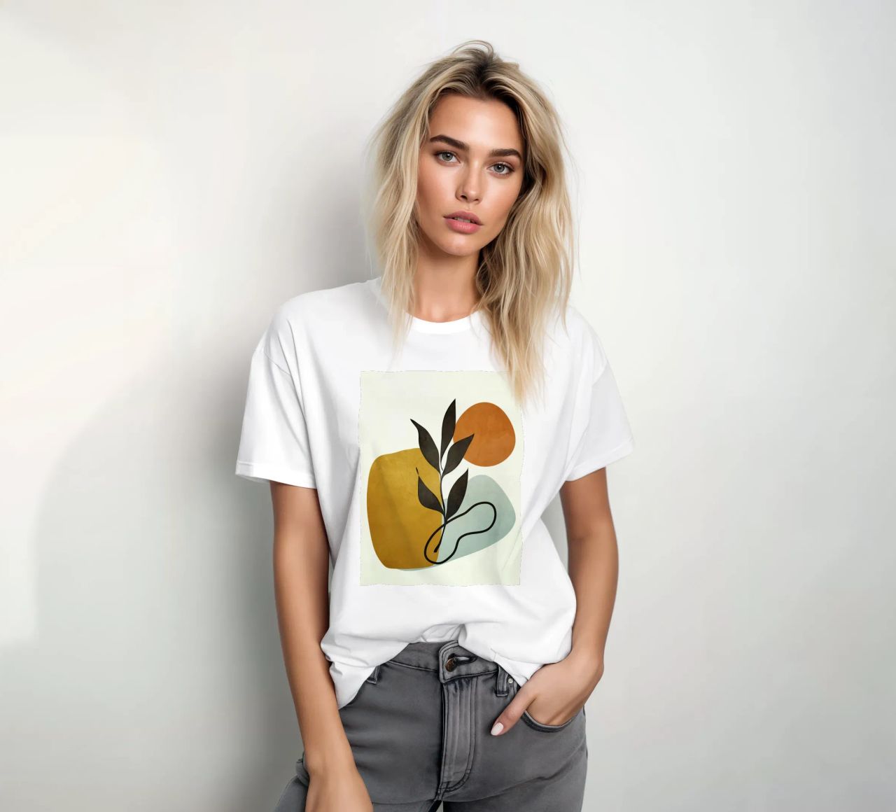 Soft Abstract Small Leaf t-shirt da cityart