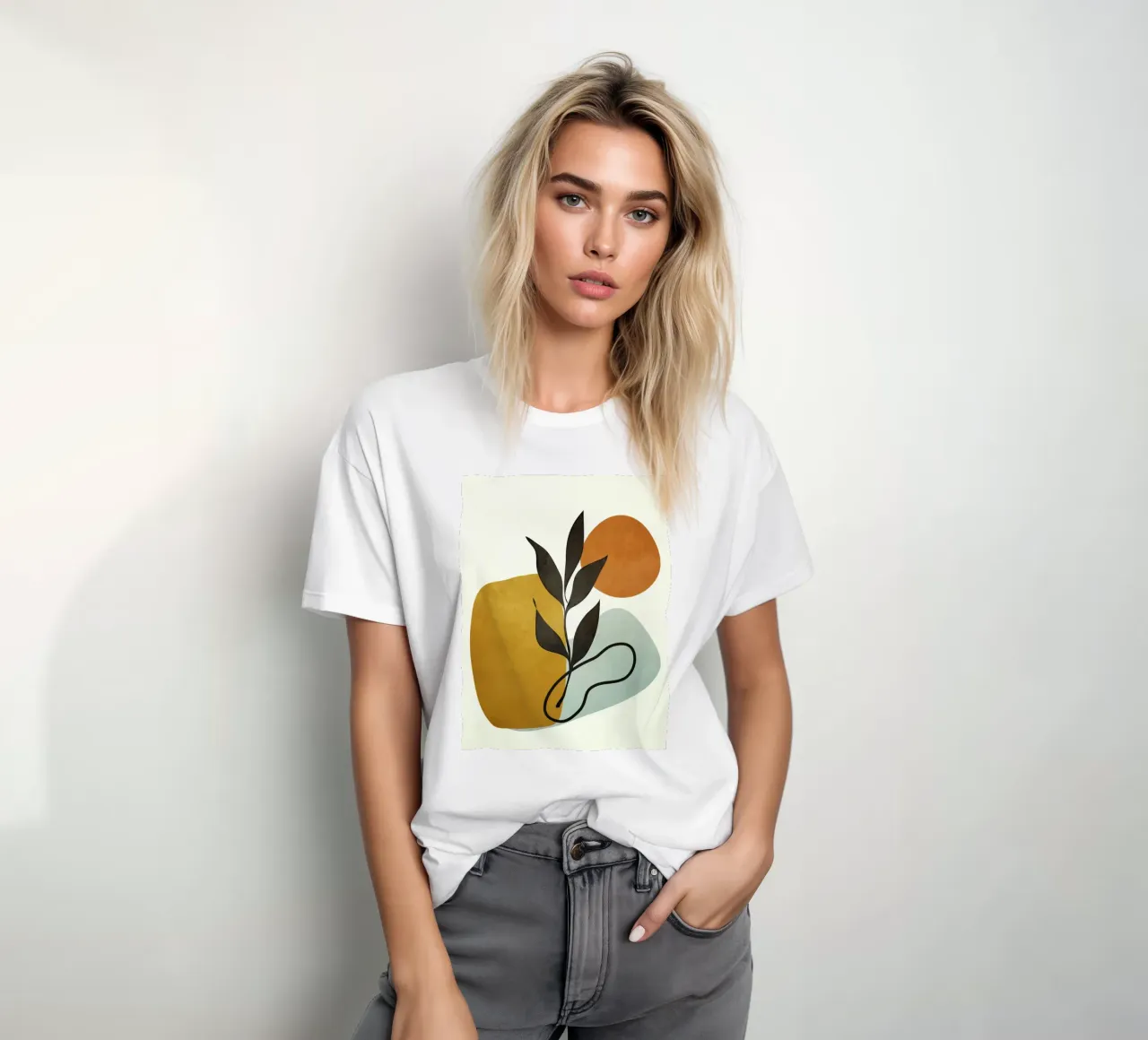 Soft Abstract Small Leaf t-shirt da cityart