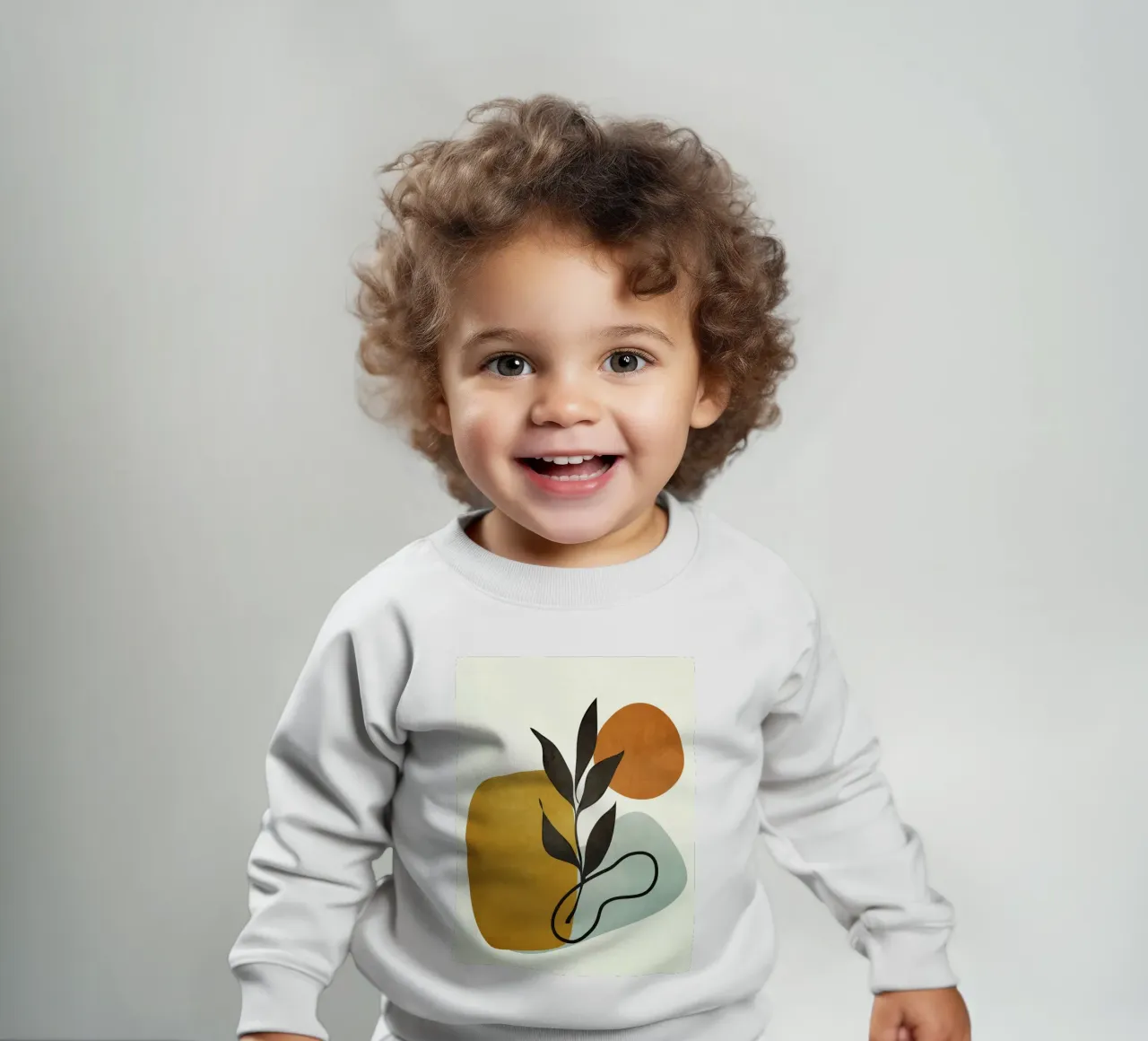 Soft Abstract Small Leaf felpa neonato da cityart