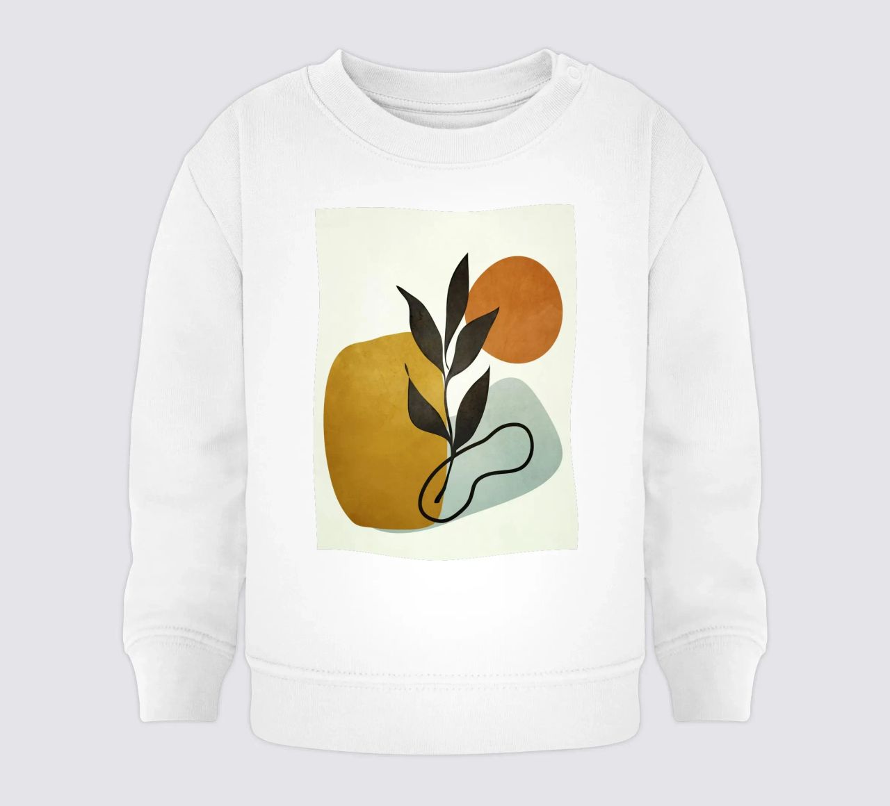 Soft Abstract Small Leaf felpa neonato da cityart