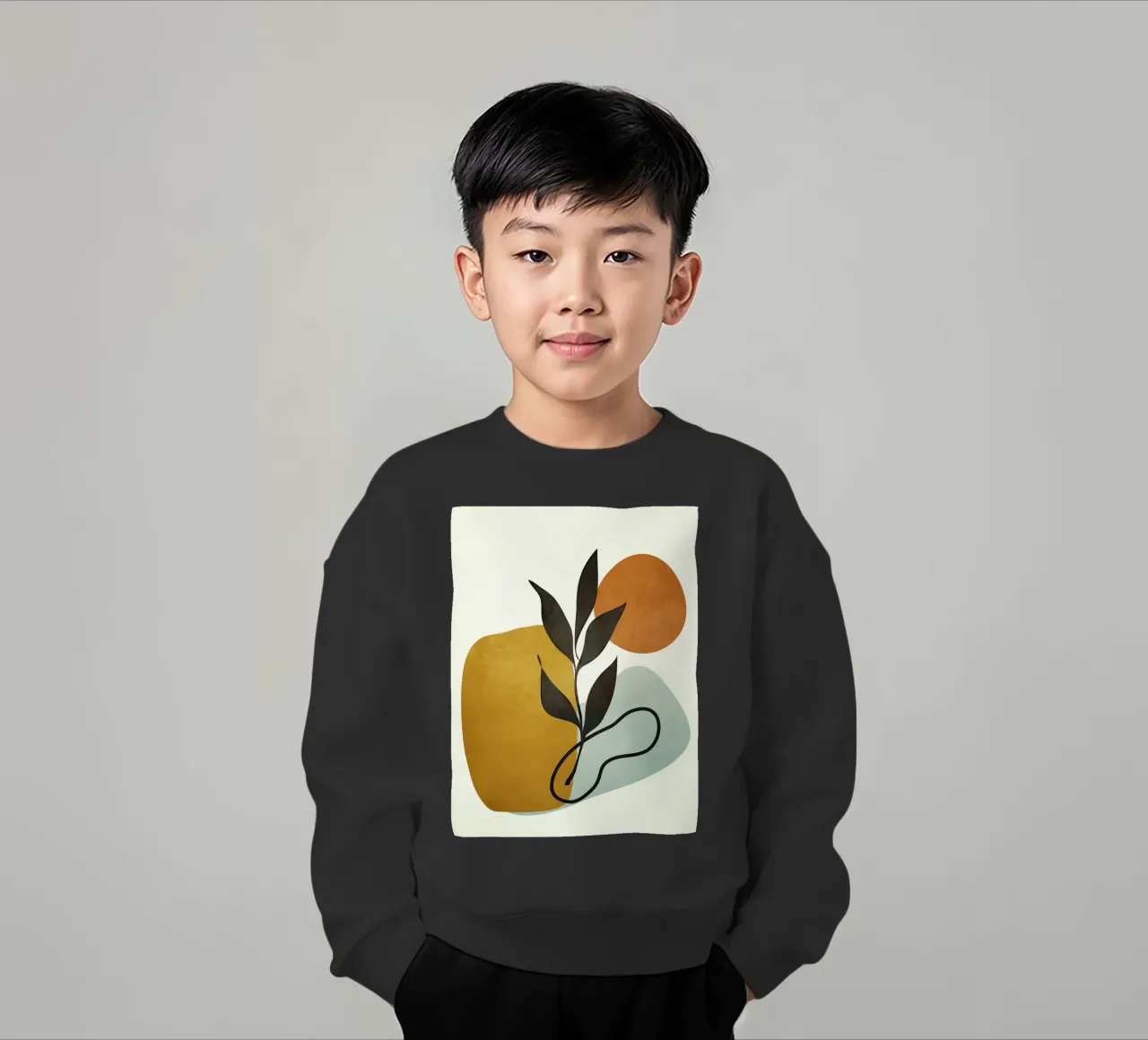 Soft Abstract Small Leaf felpa bambino da cityart