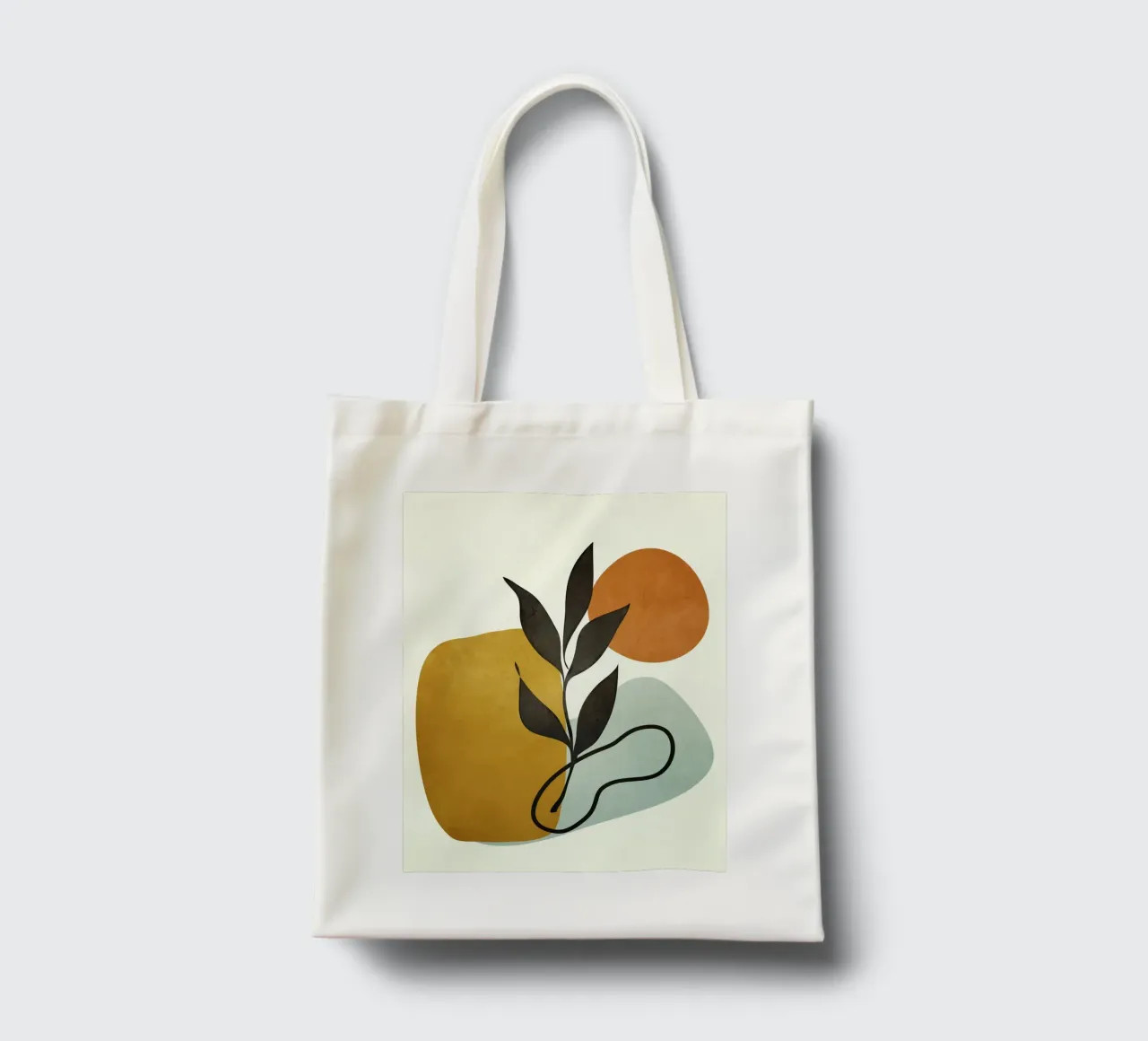 Soft Abstract Small Leaf borsa in juta da cityart