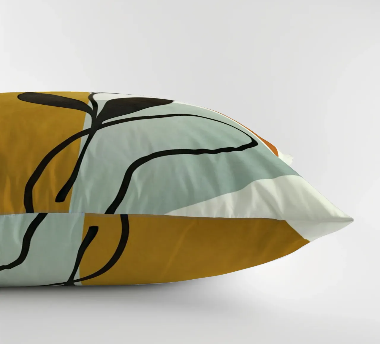 Soft Abstract Small Leaf Kissen von cityart