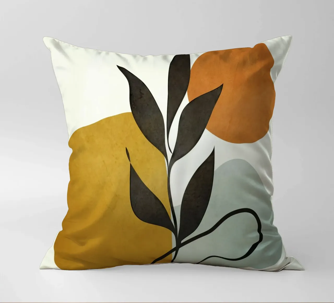 Soft Abstract Small Leaf Kissen von cityart