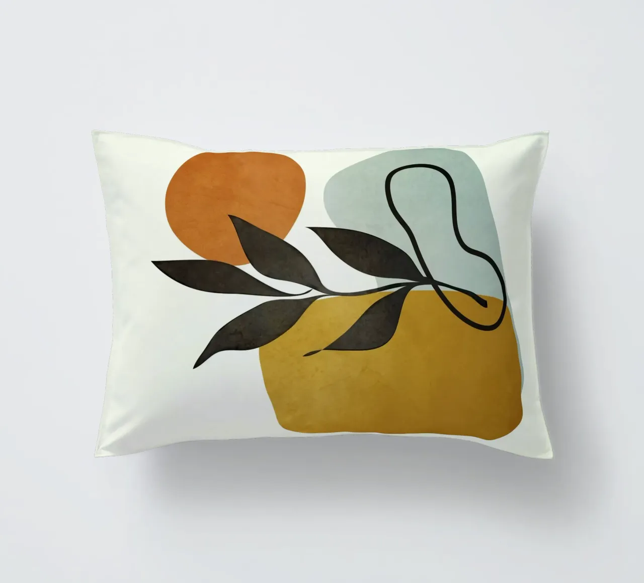 Soft Abstract Small Leaf Kissen von cityart