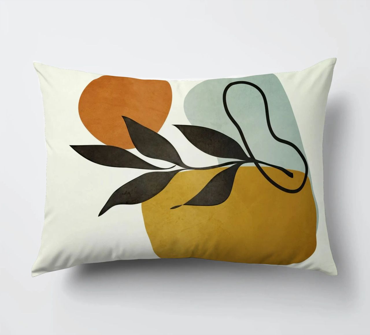 Soft Abstract Small Leaf cuscino da cityart