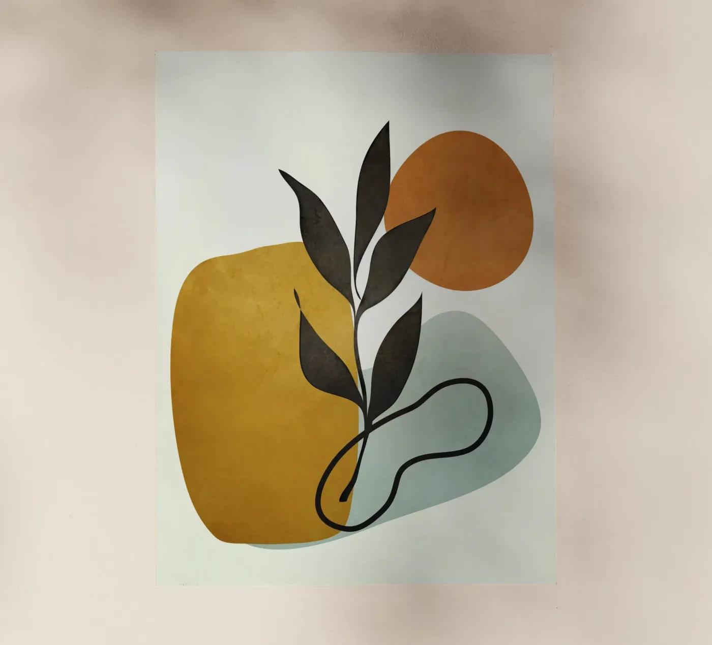 Soft Abstract Small Leaf pellicola backlit da cityart