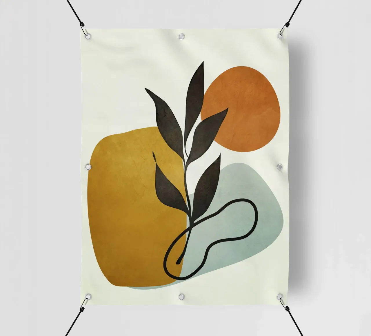 Soft Abstract Small Leaf telo in pvc da cityart