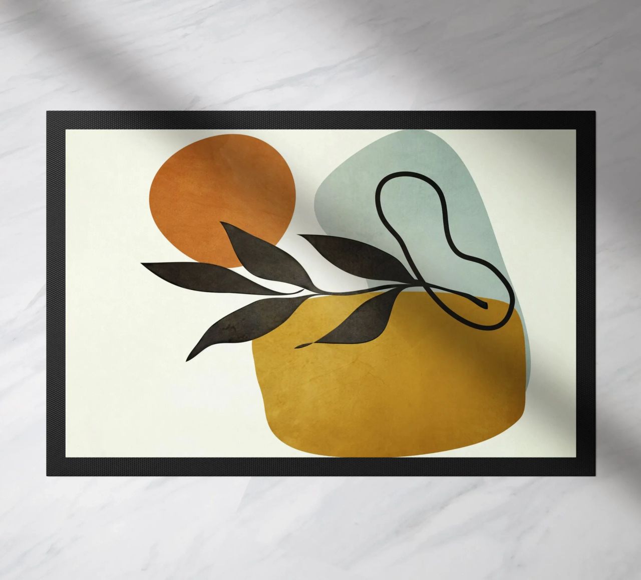 Soft Abstract Small Leaf zerbino da cityart