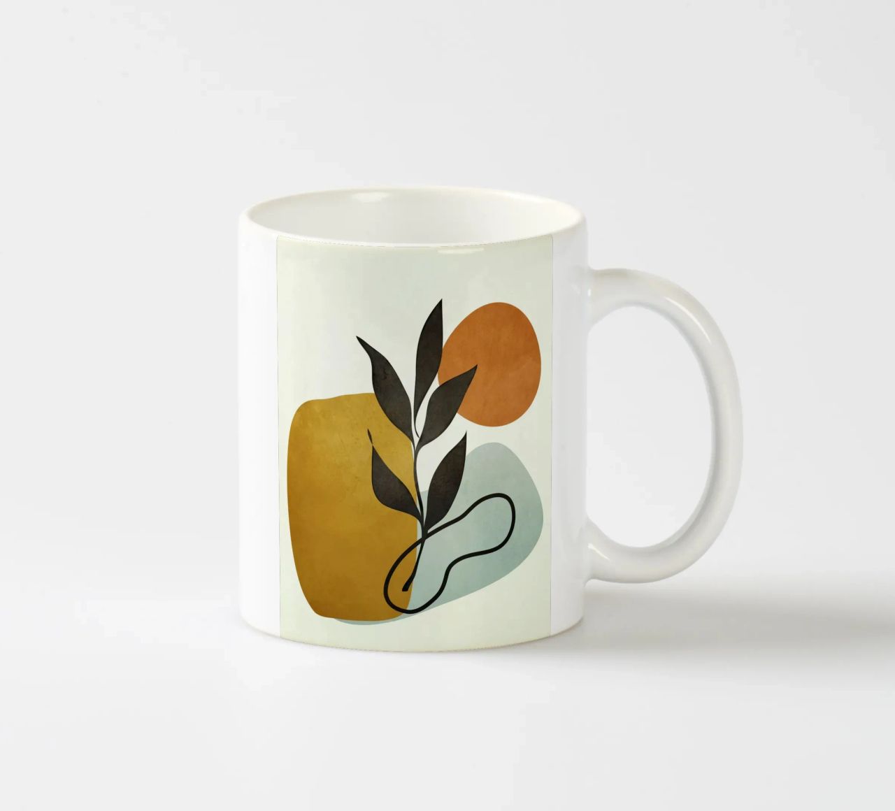 Soft Abstract Small Leaf tazza in ceramica da cityart